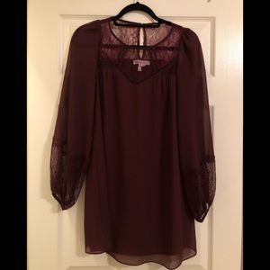 BCBG Maroon Dress